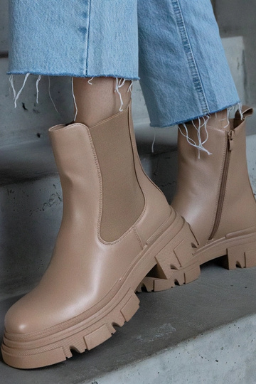 Bottines beiges chaudes... 2