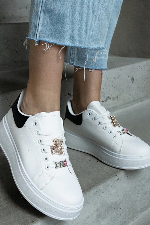 Baskets à plateforme blanches...