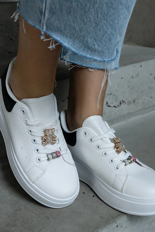 Baskets à plateforme blanches...