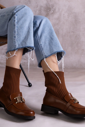 Bottines à tige en tissu... 2