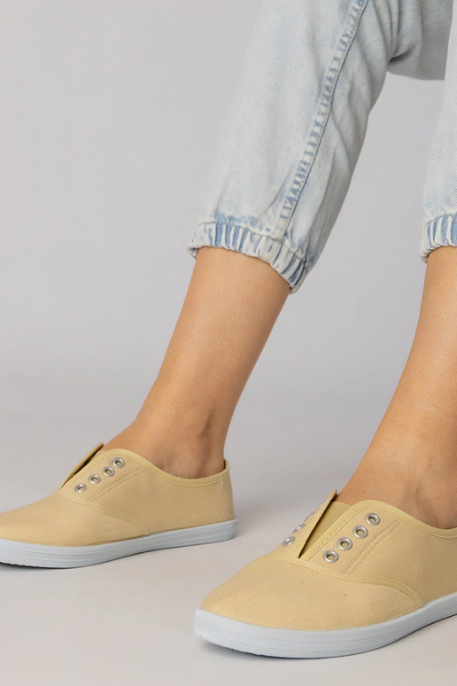 Bottines grises en tissu à enfiler, «...