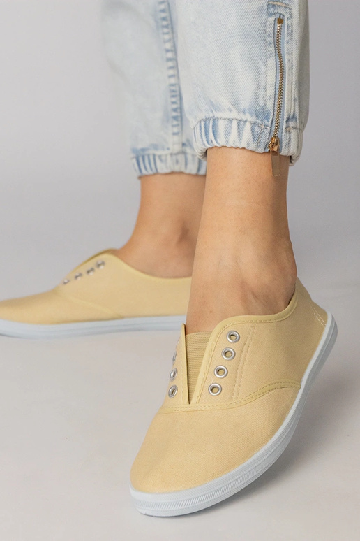 Bottines grises en tissu à enfiler, «...