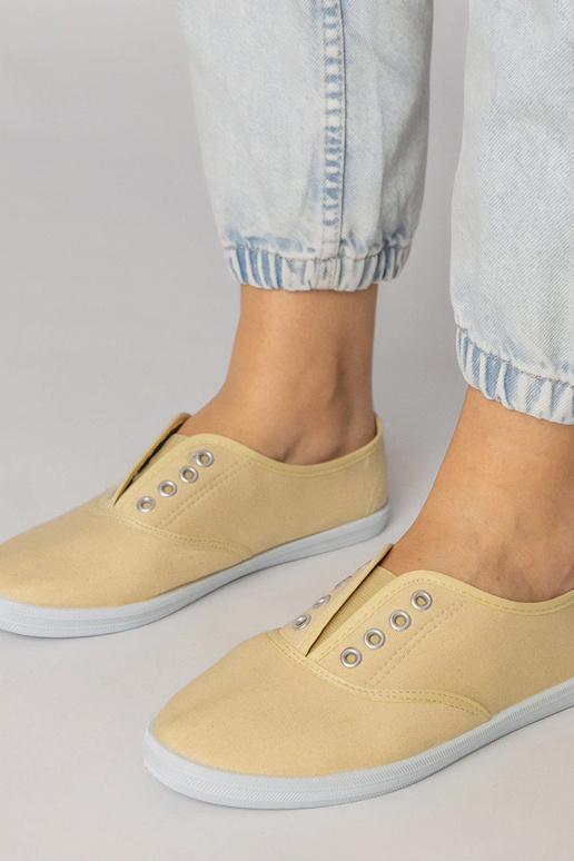 Bottines grises en tissu à enfiler, «...