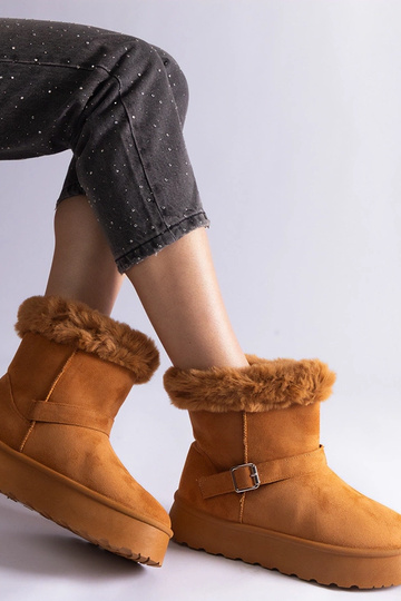 Bottes de neige marron...