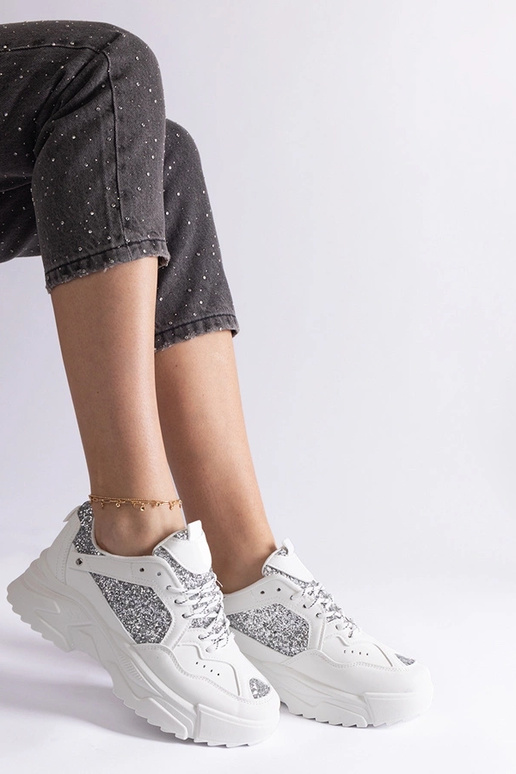 Baskets blanches pour femmes avec...