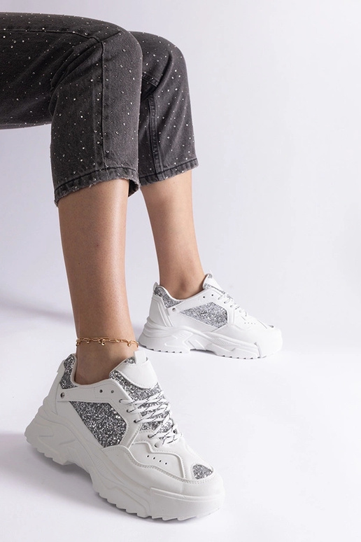 Baskets blanches pour femmes avec...