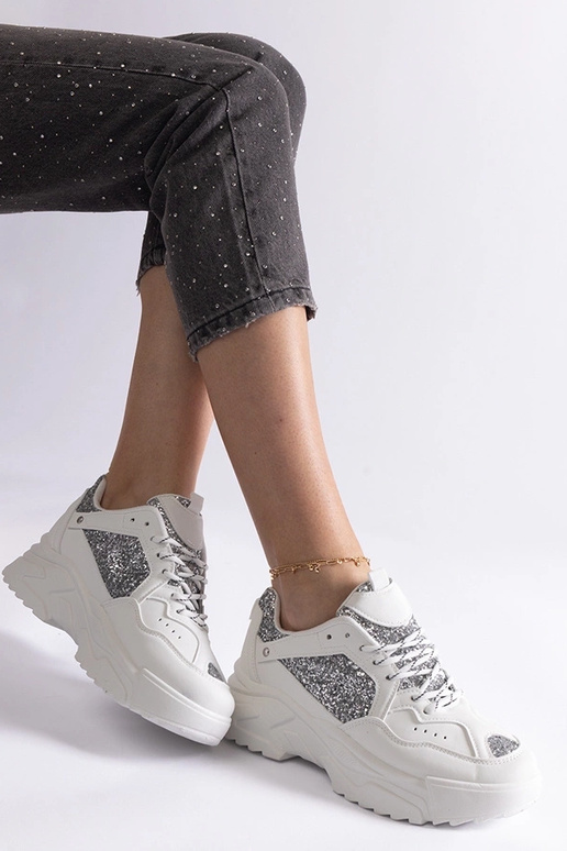 Baskets blanches pour femmes avec...