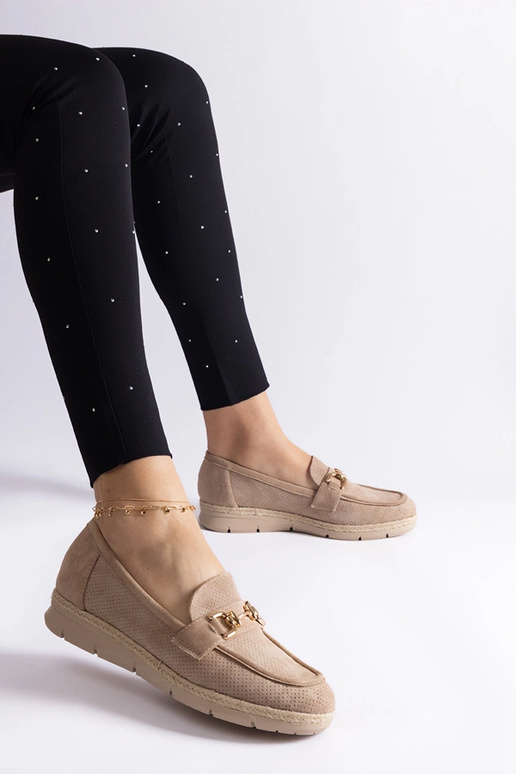 Mocassins ajourés pour femmes en daim...