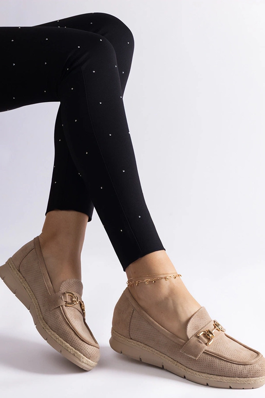 Mocassins ajourés pour femmes en daim...