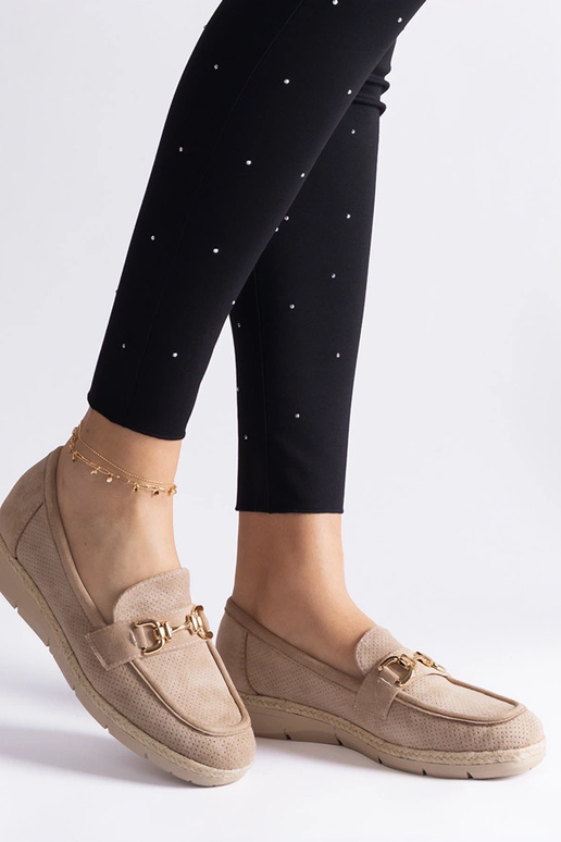 Mocassins ajourés pour femmes en daim...