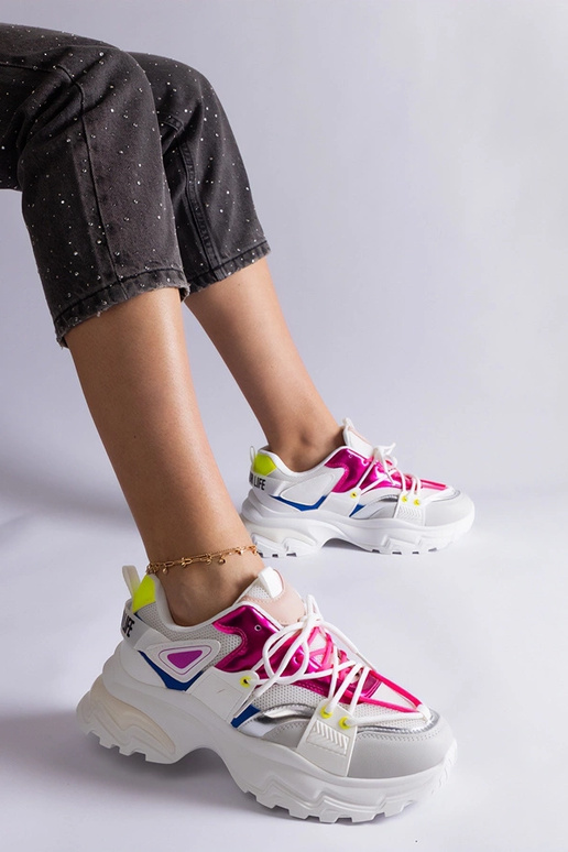 Baskets de sport Sulamita blanches et...