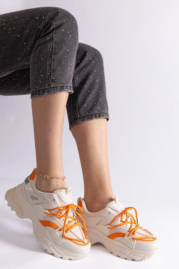 Baskets de sport beiges Sulamita 2