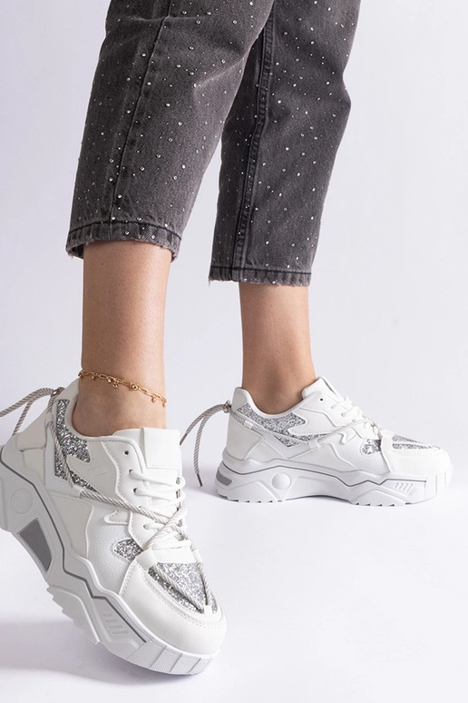 Baskets blanches pour femmes avec...