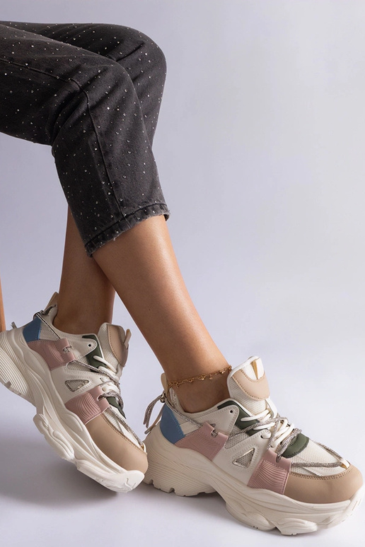 Baskets de sport multicolores pour...