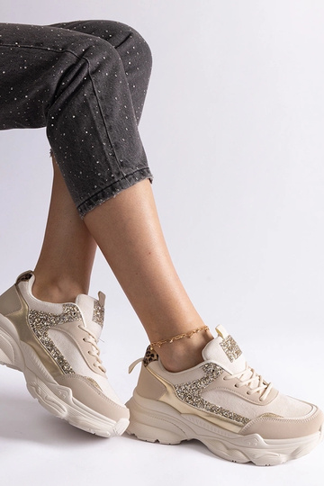 Baskets beiges avec... 2