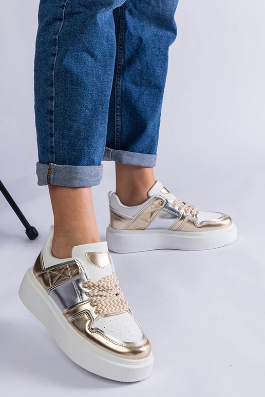 Baskets Kimberly dorées avec...