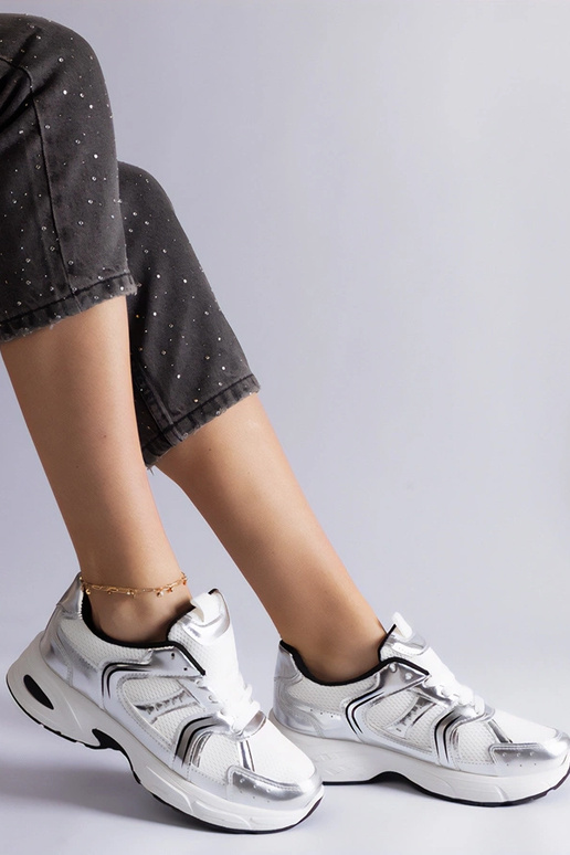 Baskets de sport Ena blanches et...