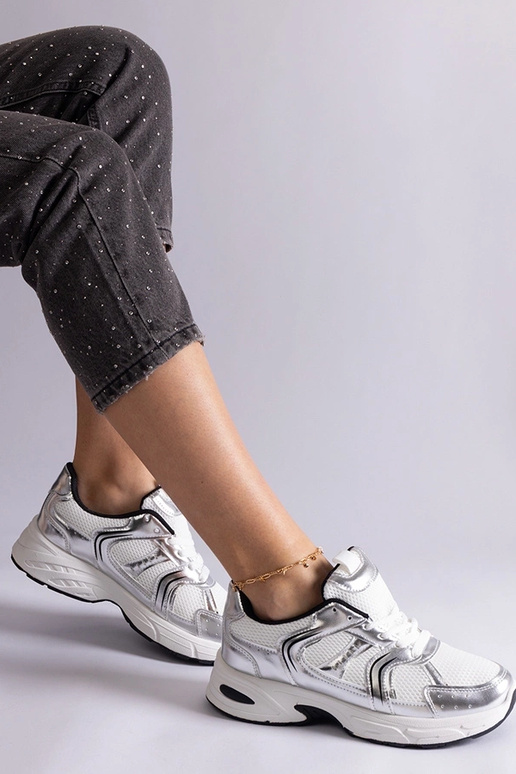 Baskets de sport Ena blanches et...