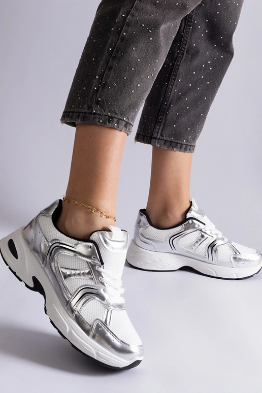 Baskets de sport Ena blanches et...