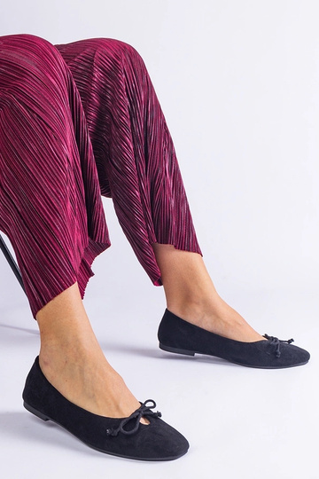 Ballerines noires avec nœud décoratif Pollinos