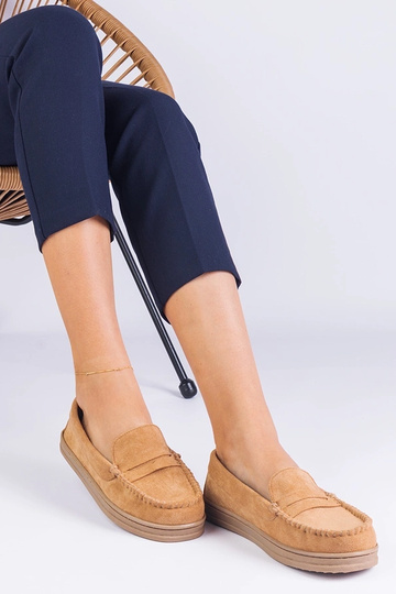 Chaussures pour femmes en daim synthétique couleur marron Sevilia