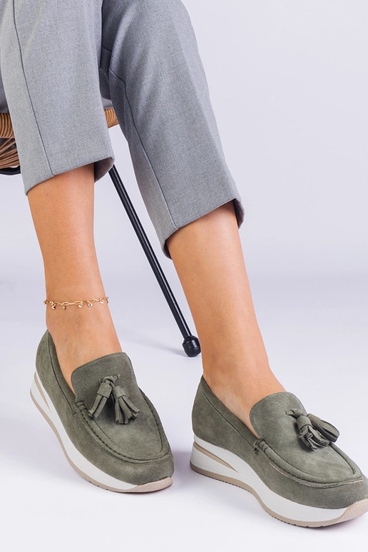 Mocassins à plateforme pour femme... Mocassins à plateforme pour femme...