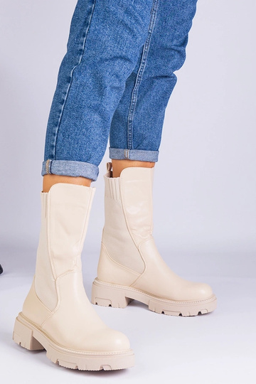 Bottines beiges avec... 2