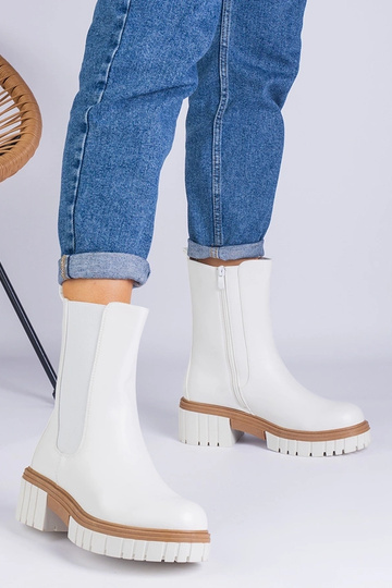 Bottines blanches en simili... 2