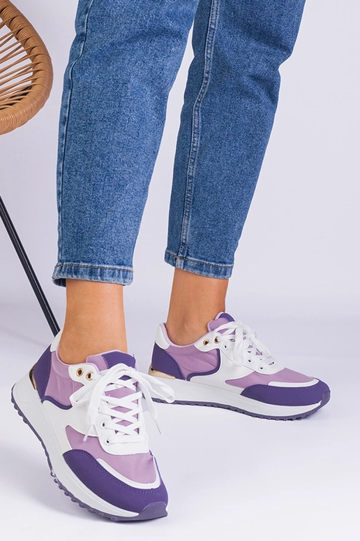 Baskets violettes pour femmes avec...