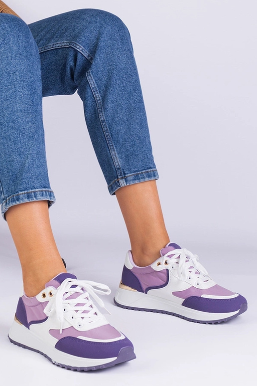 Baskets violettes pour femmes avec...