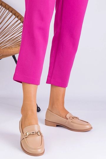 Mocassins femme beiges avec... 2