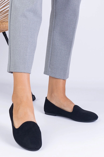 Culottes de ballet classiques noires en daim synthétique Valensia