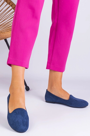 Culottes de ballet classiques bleu foncé en daim synthétique Valensia 2