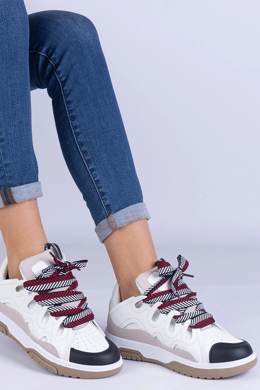 Baskets blanches pour femmes avec...