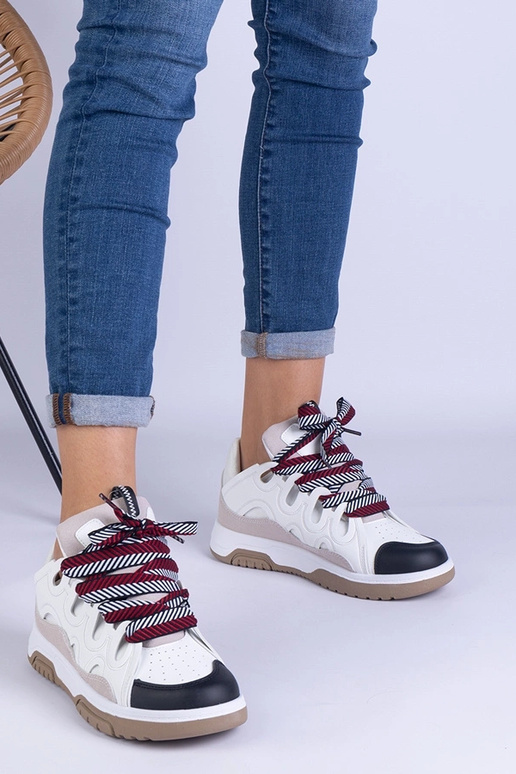 Baskets blanches pour femmes avec...