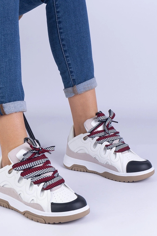 Baskets blanches pour femmes avec...