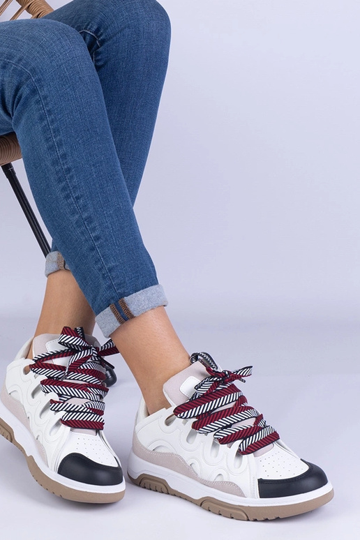 Baskets blanches pour femmes avec...