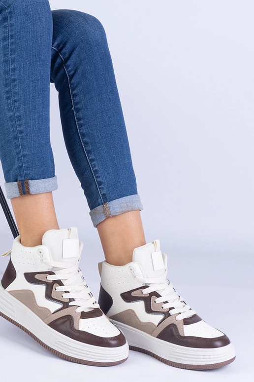 Baskets de sport marron pour femmes...