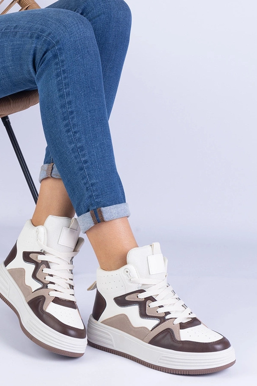 Baskets de sport marron pour femmes...