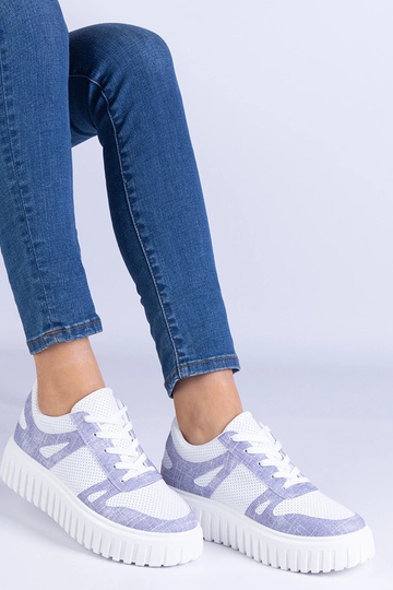 Baskets violettes ajourées avec semelle massive Lusinda