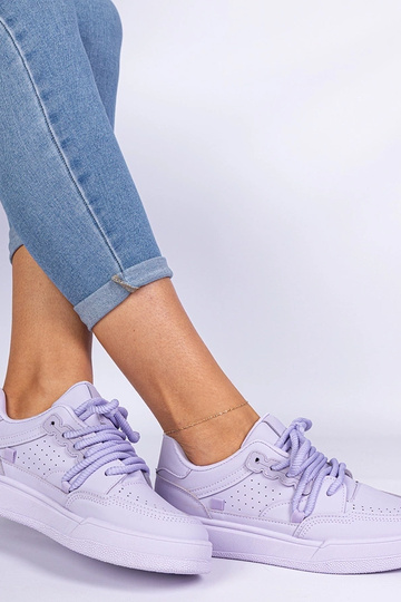 Sneakers sportives violettes pour femmes en simili cuir Asphodel