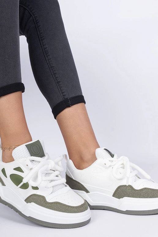 Sneakers vertes pour femmes avec des... Sneakers vertes pour femmes avec des...