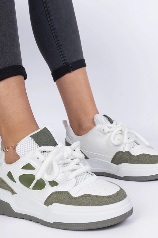 Sneakers vertes pour femmes avec des... Sneakers vertes pour femmes avec des...