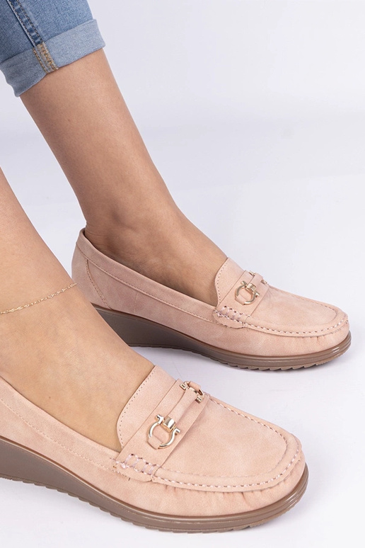 Mocassins roses pour femmes à semelle... Mocassins roses pour femmes à semelle...