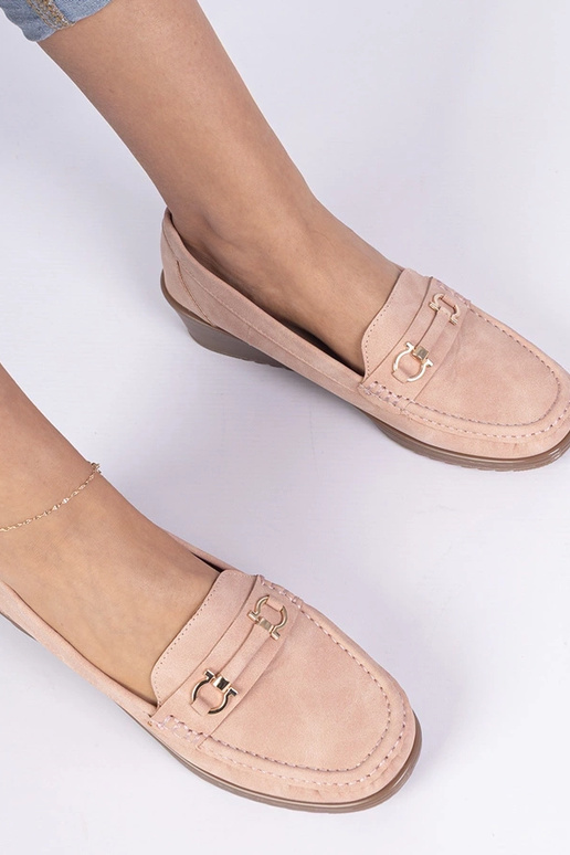 Mocassins roses pour femmes à semelle... Mocassins roses pour femmes à semelle...