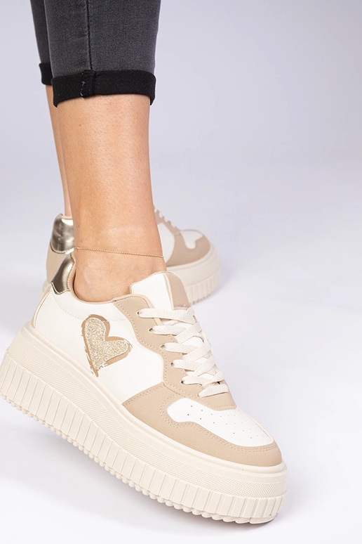 Baskets brunes pour femmes avec un... Baskets brunes pour femmes avec un...