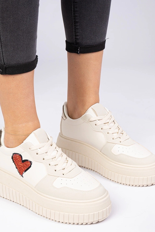 Baskets beiges pour femmes avec un... Baskets beiges pour femmes avec un...