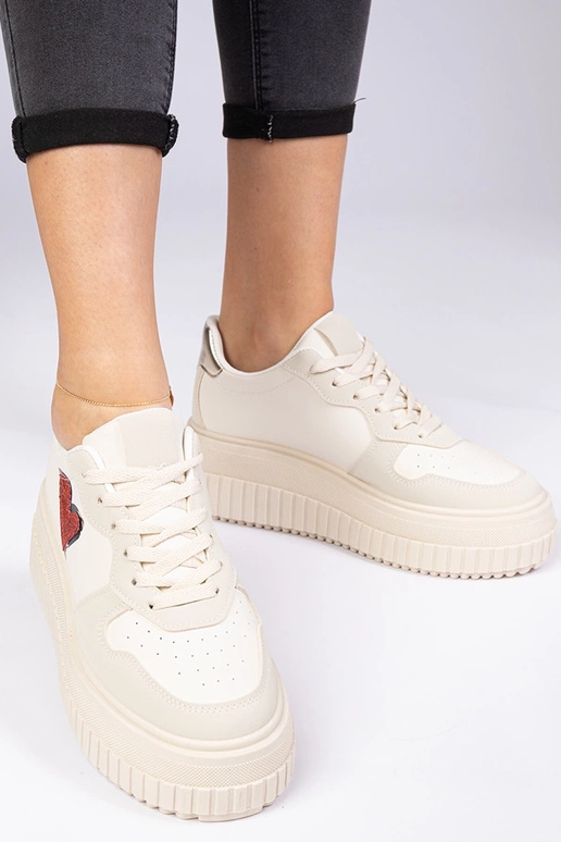 Baskets beiges pour femmes avec un... Baskets beiges pour femmes avec un...