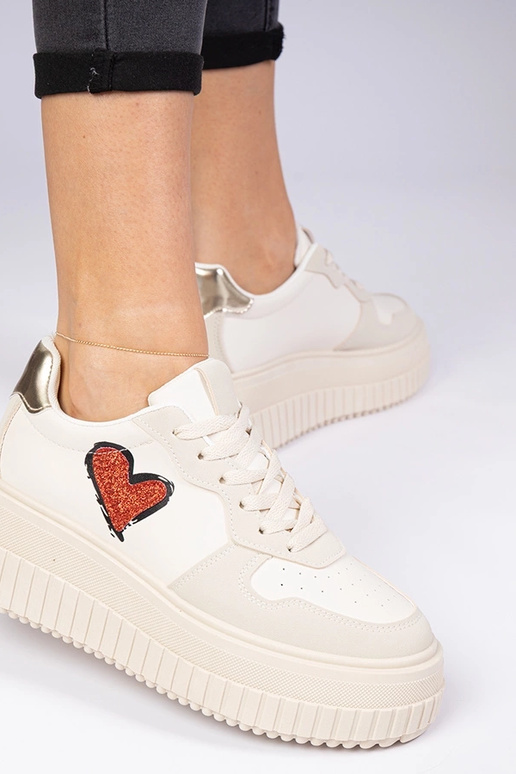 Baskets beiges pour femmes avec un... Baskets beiges pour femmes avec un...