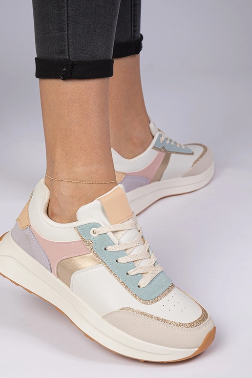 Baskets multicolores pour femmes avec... Baskets multicolores pour femmes avec...